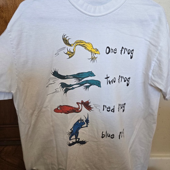 1995 Dr. Seuss Peace Frog Shirt - Picture 1 of 1